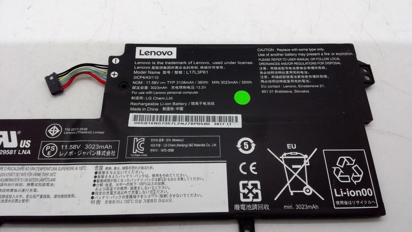 Genuine L17L3P61 L17C3P61 L17M3P61 battery Lenovo IdeaPad 320S-13IKB 720-12IKB