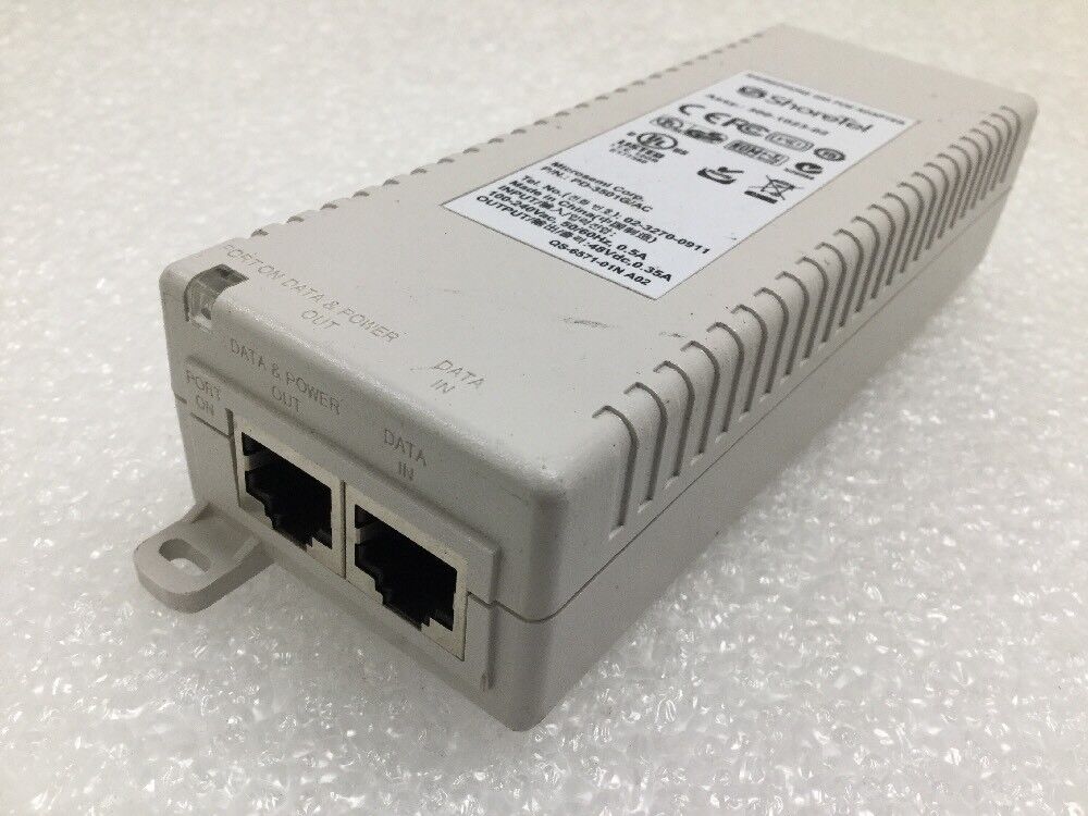 New Shoretel PD-3501G 48V 0.35A Gigabit PoE AC Adapter 3501G 300-1023-03