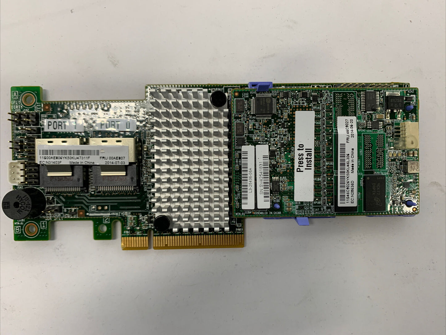 IBM 9207-8i 6Gb/s SAS SATA Raid Controller Adapter PCI-E 00AE807 w/Cache 46C9027