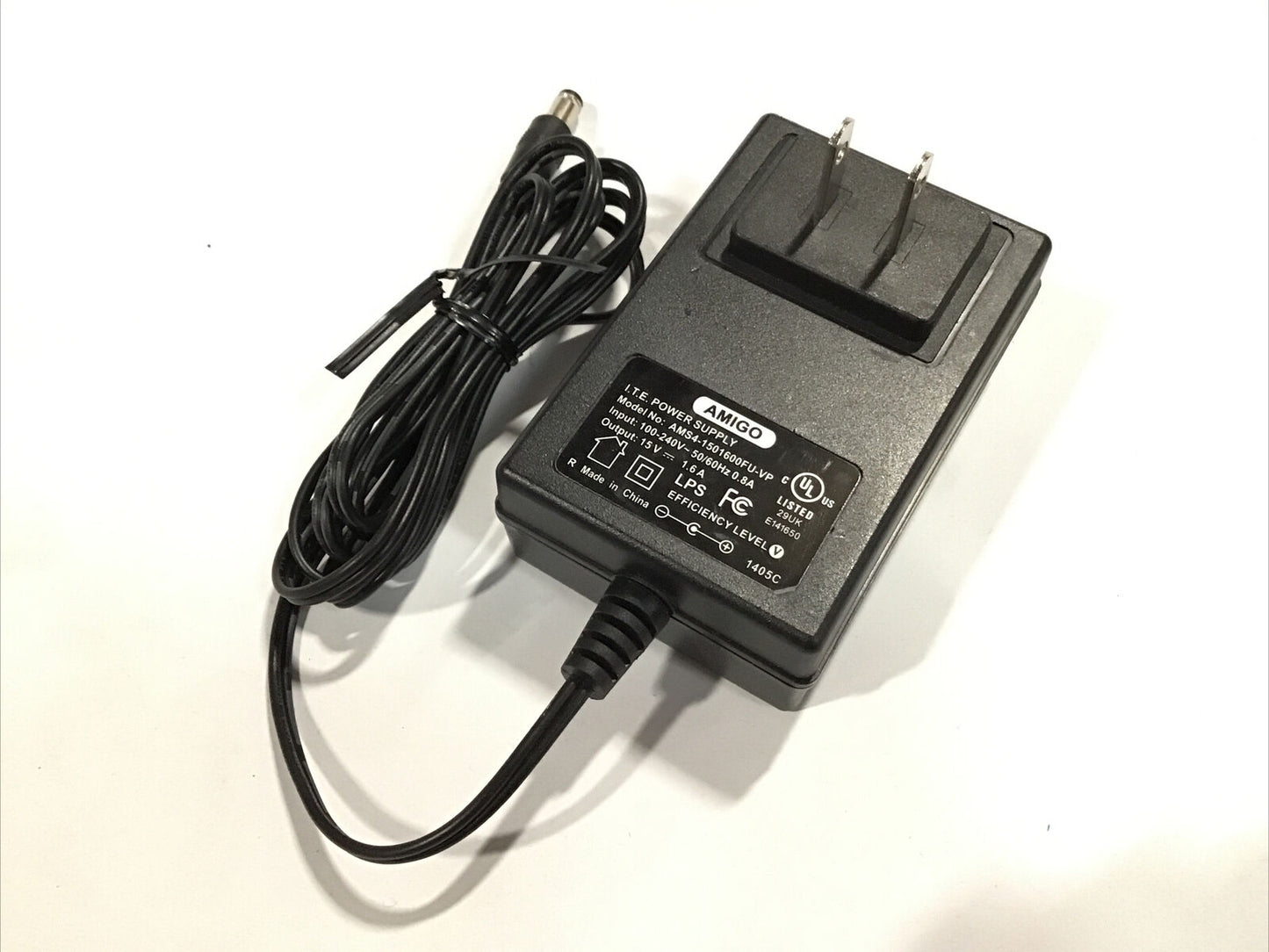 Genuine 15V 1.6A AC Switching Adapter AMS4-1501600FU-VP Charger Power Supply