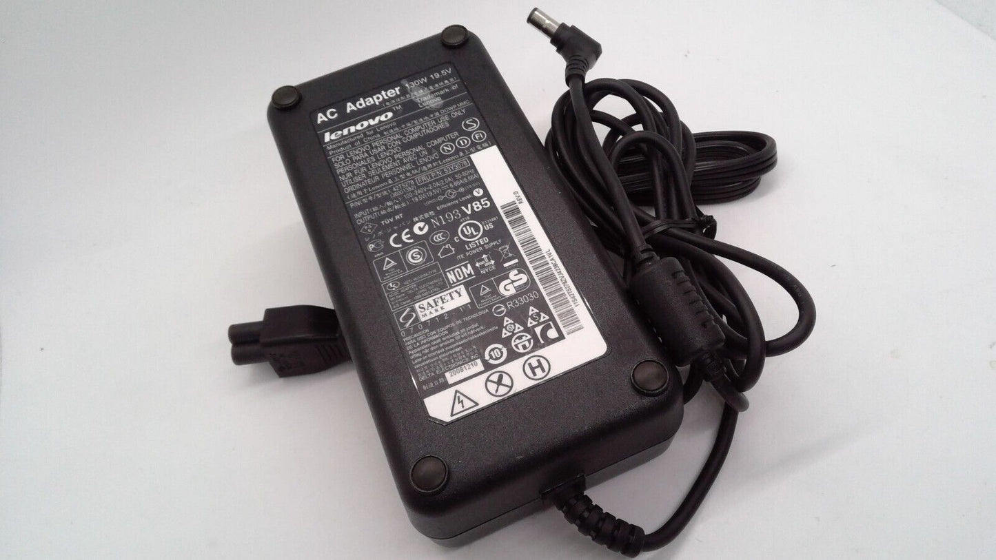 Lenovo M57 M58Computer AC Power Adapter 130W 19.5V P491 53Y3078 42T5278 36001382