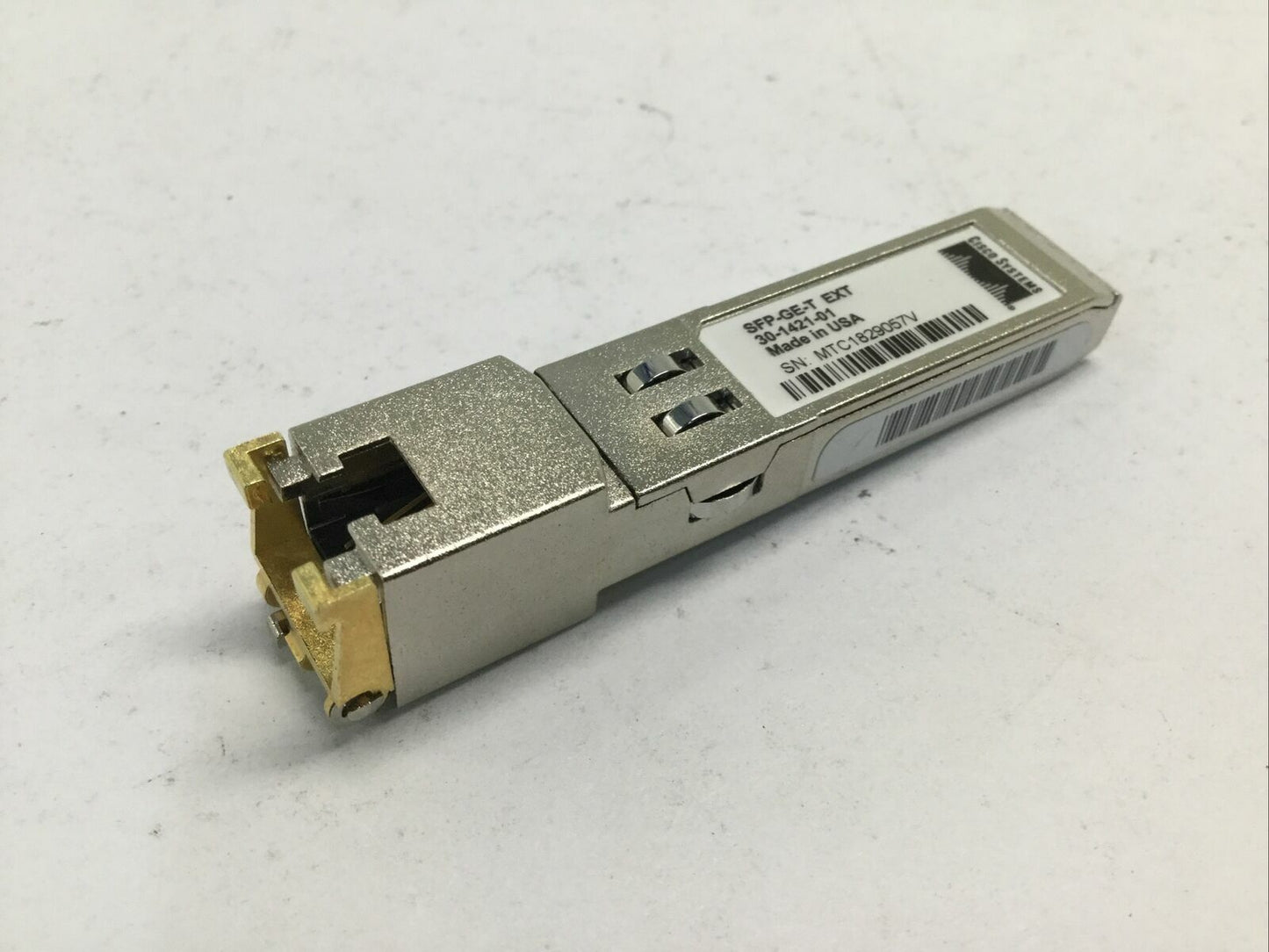 GENUINE Cisco SFP-GE-T EXT 30-1421-01 USA 1000BASE-T RJ45 SFP Transceiver