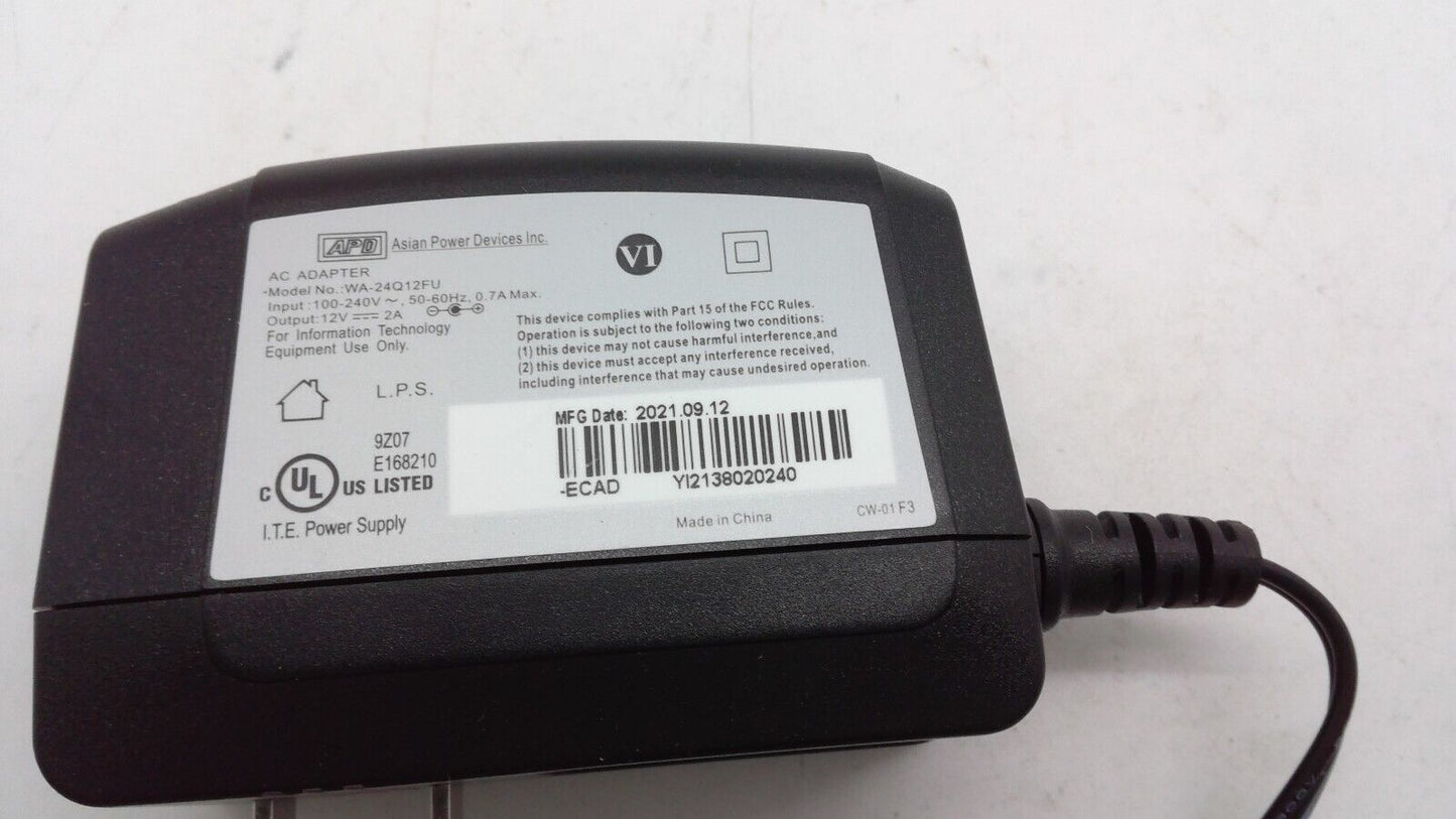 NEW 12V 2A Wall Charger Ac Adapter ADP WA-24Q12FU Power Supply