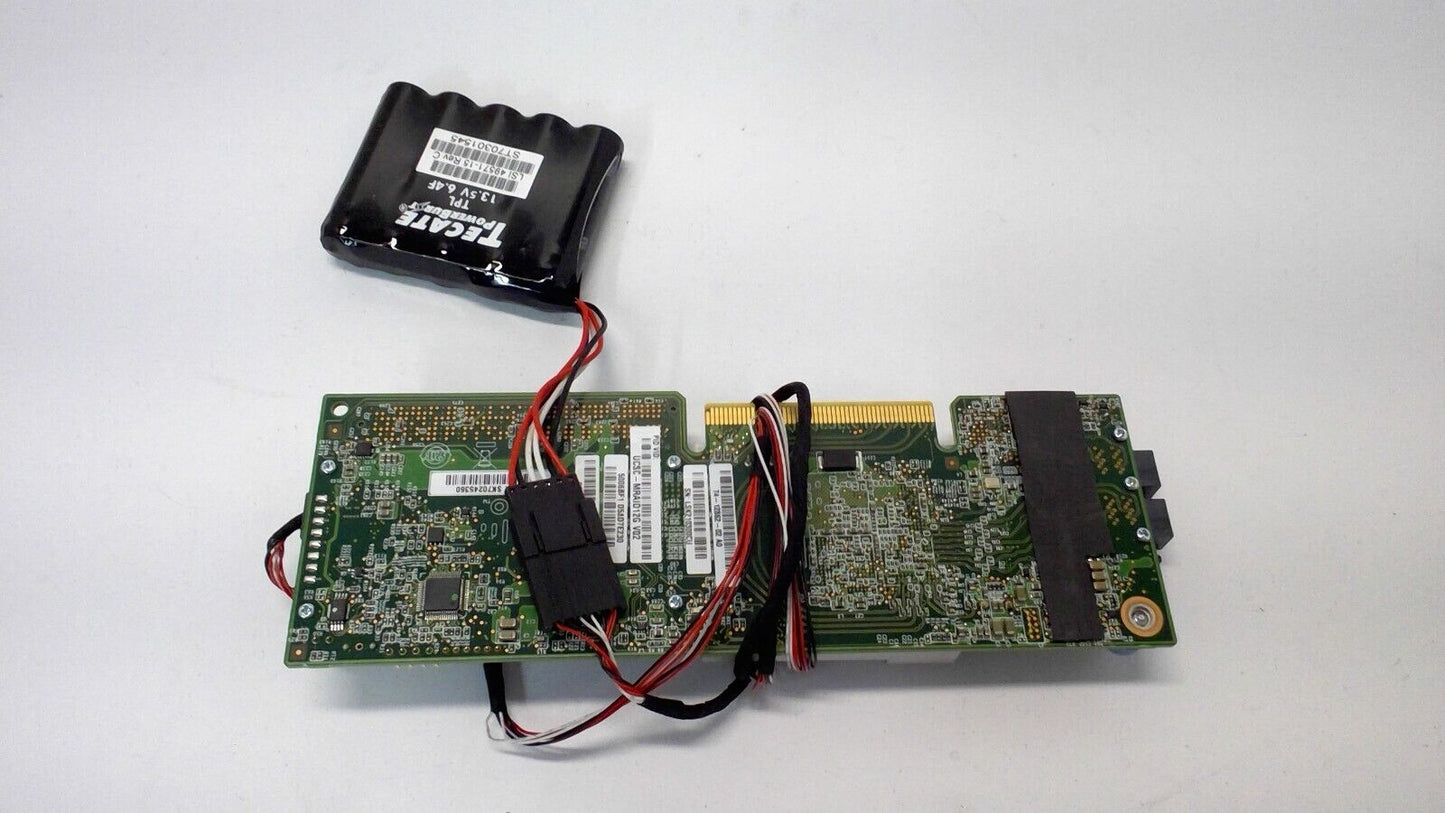 Cisco UCSC-MRAID12G-512MB12Gb/s SAS RAID Controller 74-102747-01 card w/ Battery