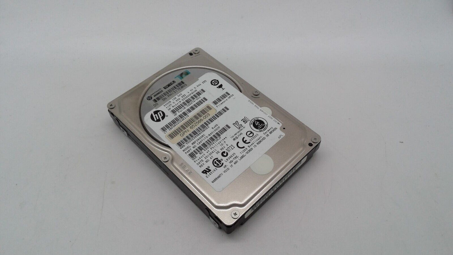 HP MBF2600RC IBM 600GB HDD 10K SAS 6Gb/s SFF Hard Disk Drive