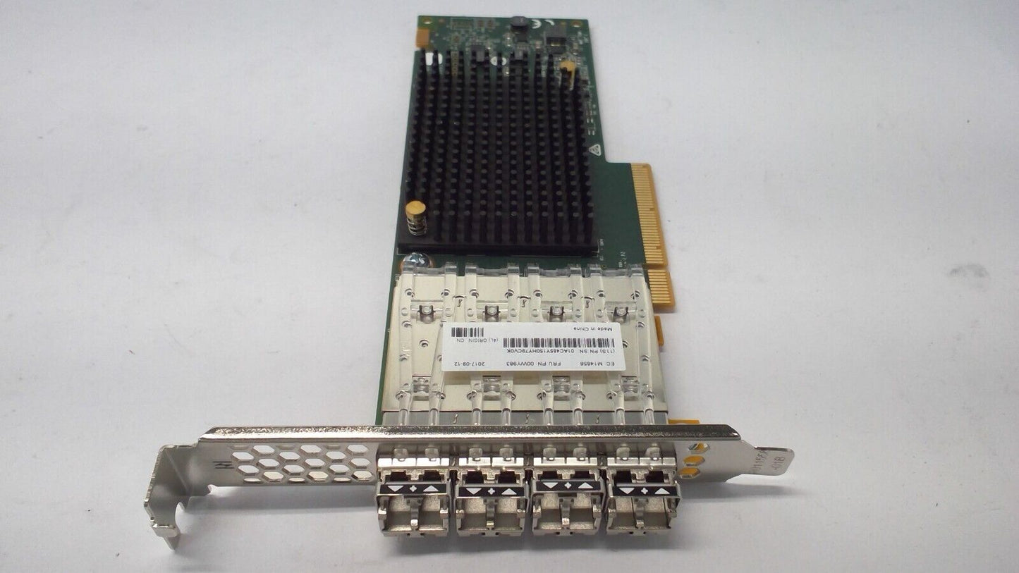 IBM 00WY983 Emulex LPe31004-M6-EIO 4-Port 16Gb FC PCIe HBA w/SFP High Profile