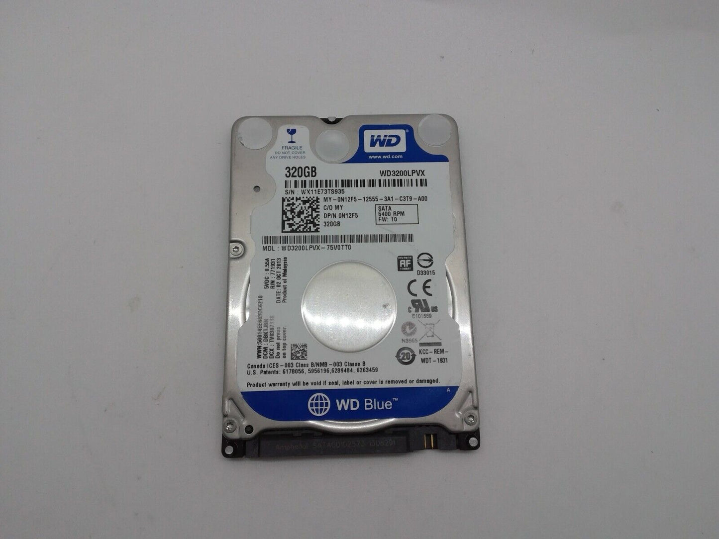 Western Digital WD3200LPVX Blue 320GB SATA 5400RPM 2.5 7M XBox lPS3 PS4 laptop