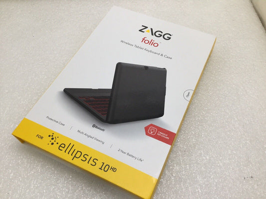 ZAGG Folio Series Wireless Tablet Keyboard and Case for Ellipsis 10 HD - NEW