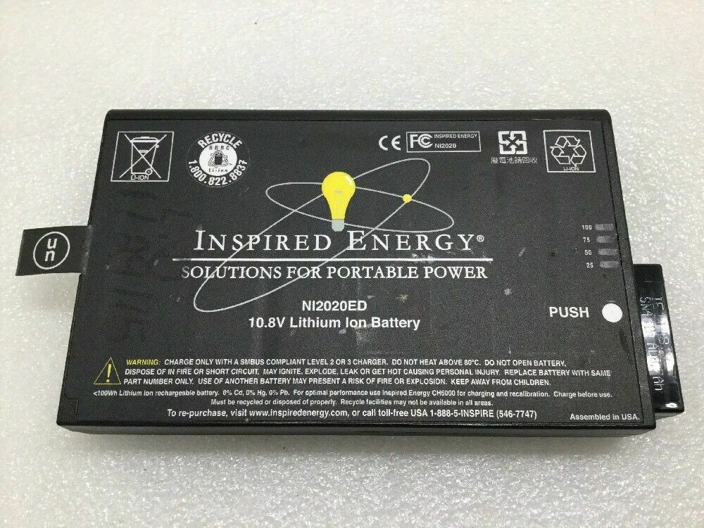 Inspired Energy NI2020ED Ni2020iK24 Lithium Battery 80066 10.8V Ni2020 series