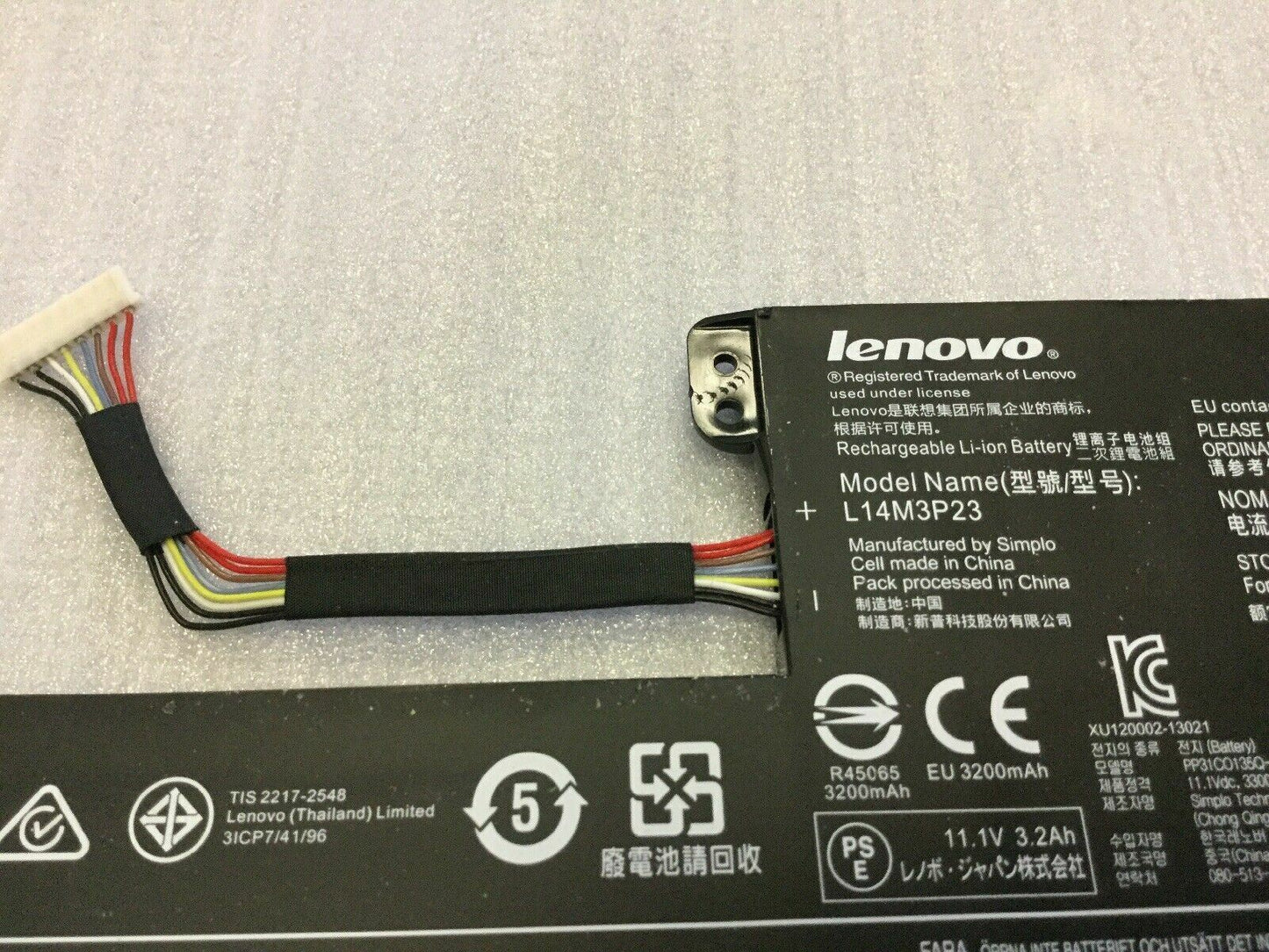 Genuine Lenovo Chomebook N21 / N21-80MG Laptop Battery 11.1V 3300mAh L14M3P23