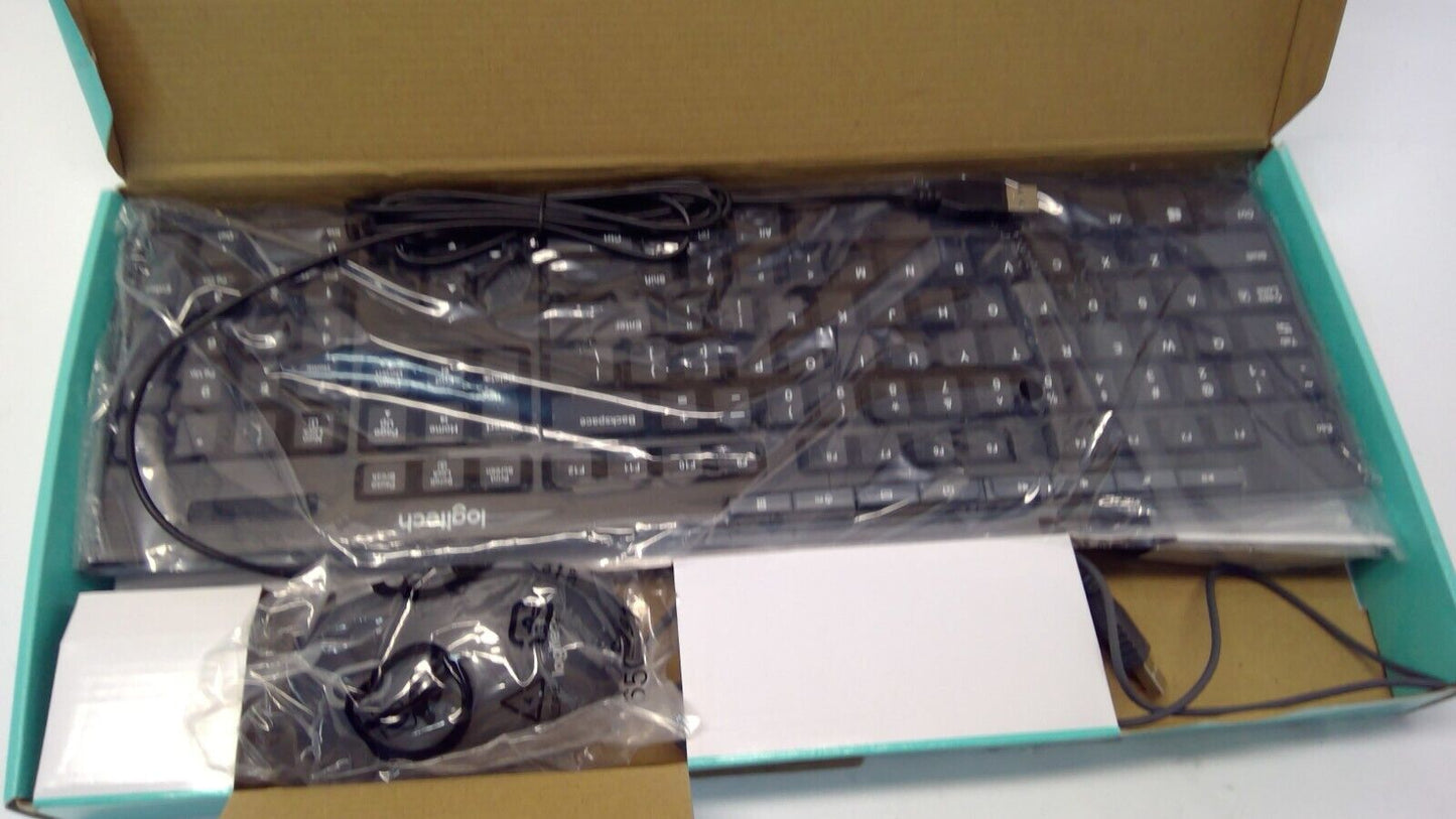 Logitech Media Combo MK200 Full-Size Keyboard and High-Definition Optical Mouse