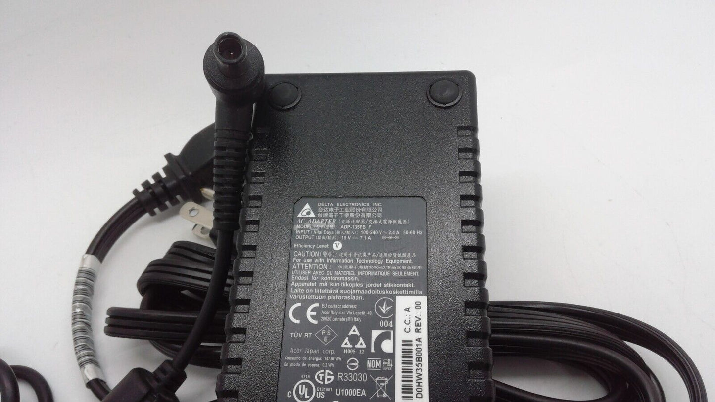 Delta Laptop Charger AC Power Adapter ADP-135FB B 19V 7.1A 135W Large Tip 7.4mm