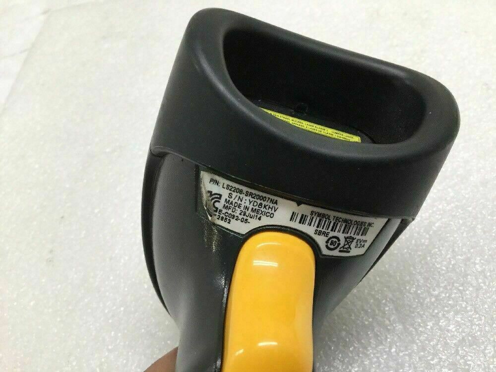 Symbol Motorola LS2208-SR20007 Laser Barcode POS Reader Scanner Black