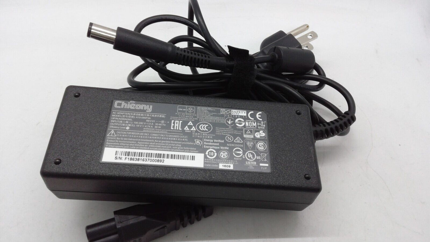 OEM CHICONY A10-090P3A LAPTOP AC POWER ADAPTER CHARGER 19V 4.74A TIP 7.5MM