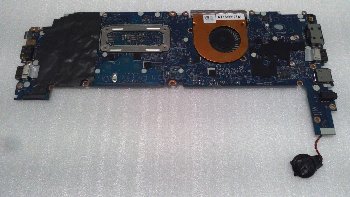 Dell 2D68W Motherboard for Latitude 7390 i5-8250u@1.6GHz w/ heatsink LA-F311P