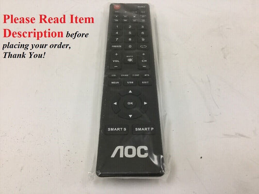 AOC NH400UD T1-4 TV Remote Control - Brand New Vizio Remote - **Read Details**