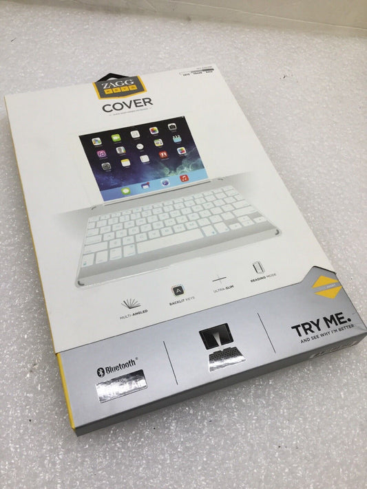 ZAGG keys Cover and Bluetooth Backlit Keyboard for Apple iPad Air 1 2 3 Gens