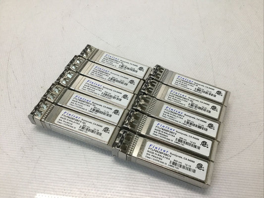 LOT OF 10 - Finisar 8GB 850NM Fiber Channel SFP Transceivers FTLF8528P2BCV