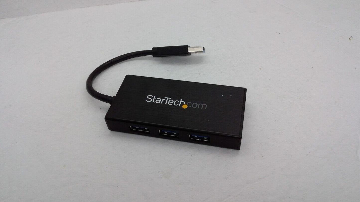 StarTech.com ST3300GU3B 3-Port Portable USB 3.0 Hub plus Gigabit Ethernet -