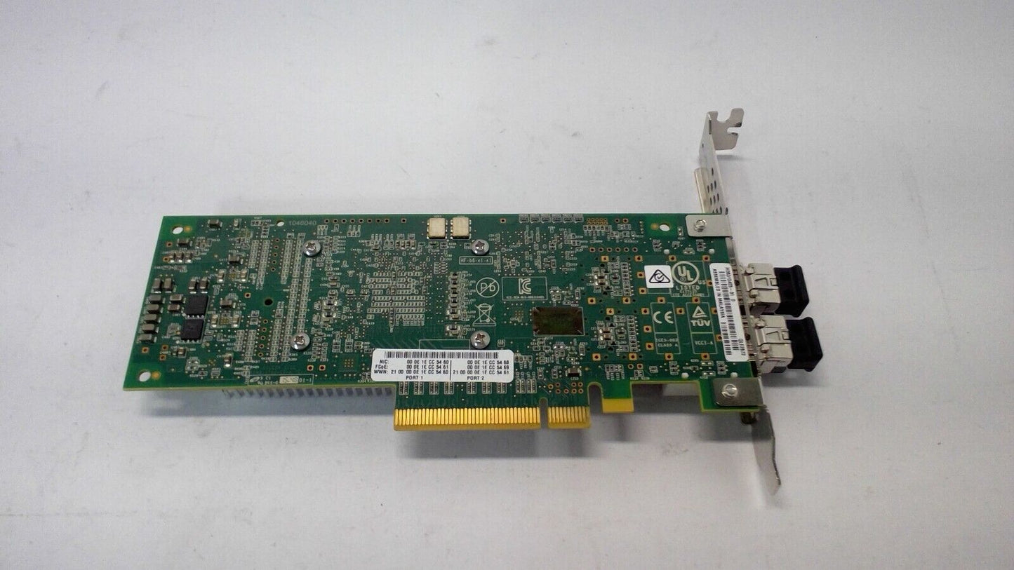 QLogic QLE2672 PCIe Dual Port 16Gb FC or 10GbE Host Bus Adapter HD8310405 w/SFP