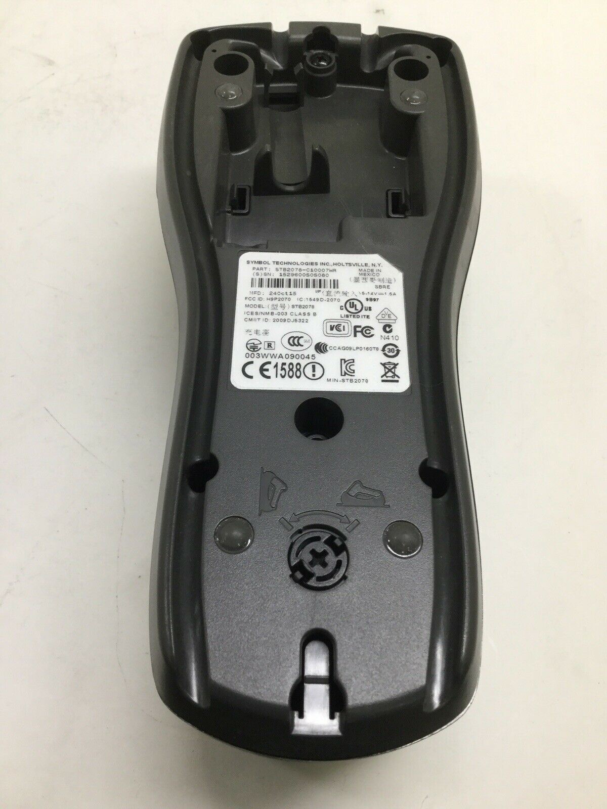 Motorola Symbol Barcode Scanner STB2078 -C10007WR Base Charger