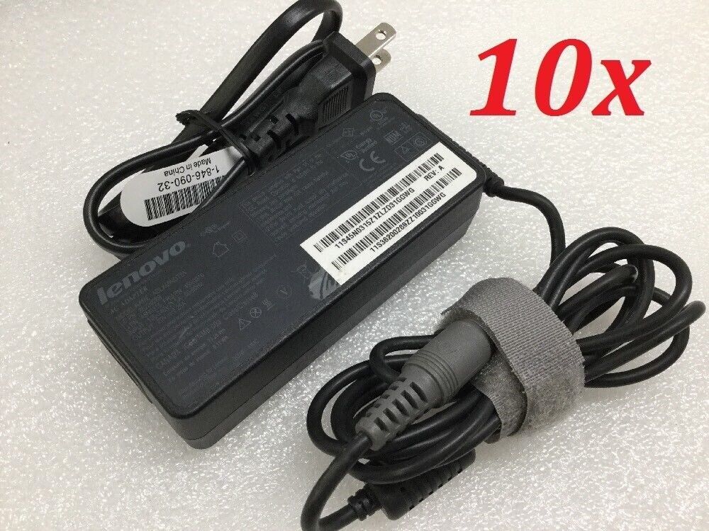 Lot of 10 - Lenovo Laptop AC Adapter 65W 20V 45N0316 45N0315 92P1156 42T4416