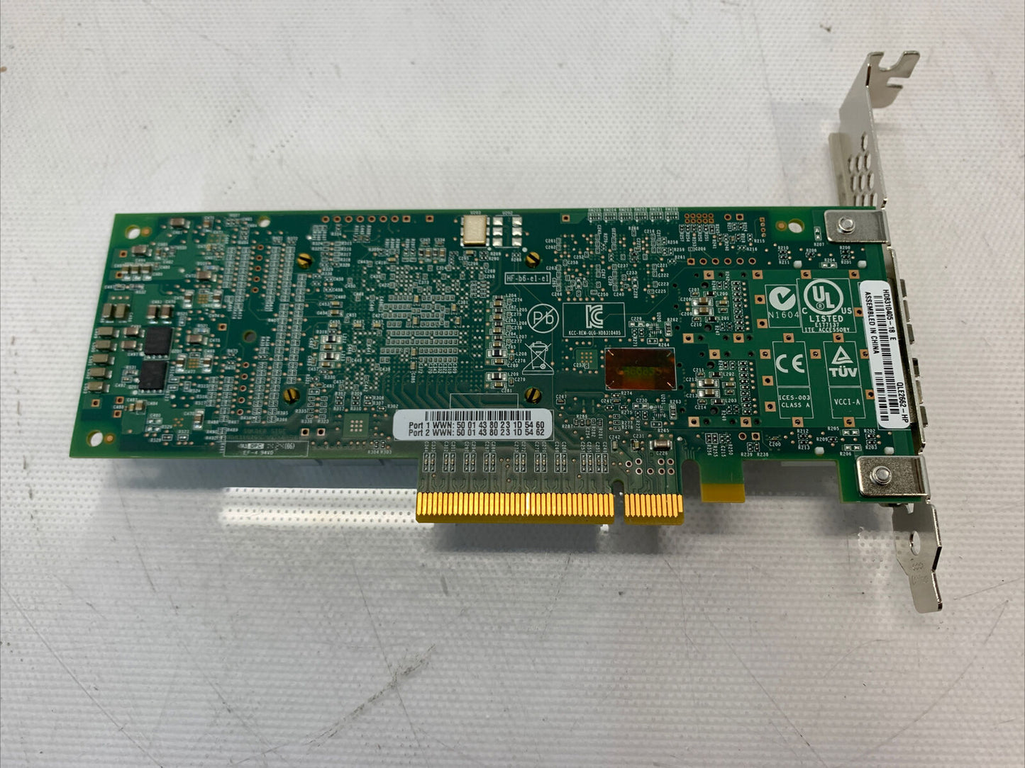 HP QLogic QLE2662 16Gb SFP+ Dual Port HBA adapter QW972-63001 (High Bracket)