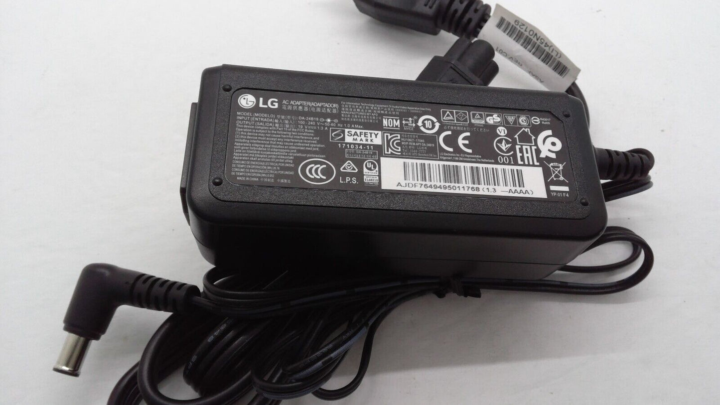 Genuine LG DA24B19 19V 1.3A AC Adapter for LG Monitor power supply W/cord