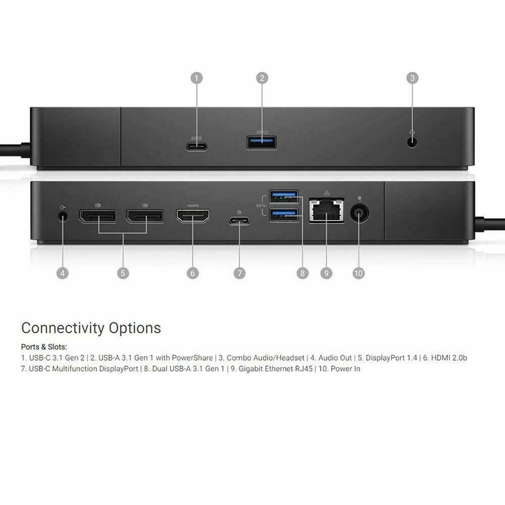 Dell Thunderbolt Docking station USB-C WD19 with 130W Power Supply