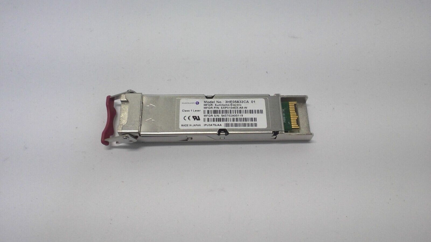 Alcatel 3HE05832CA 10GBase-ER XFP Optical Transceiver Module SXP3104EX-A8-W