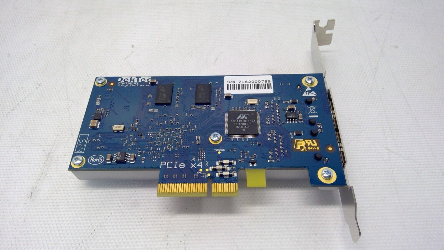 Dektec DTA-2162 TSoIP Advanced Network Card with Dual GigE Ports PCI-Express x4