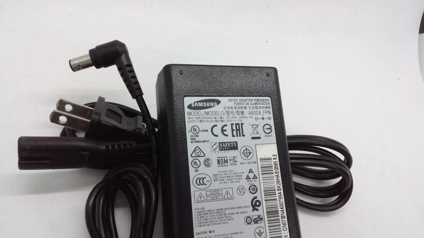 OEM Genuine Samsung Soundbar Power Adapter Cord 24V 2.5A (A6024_FPN)