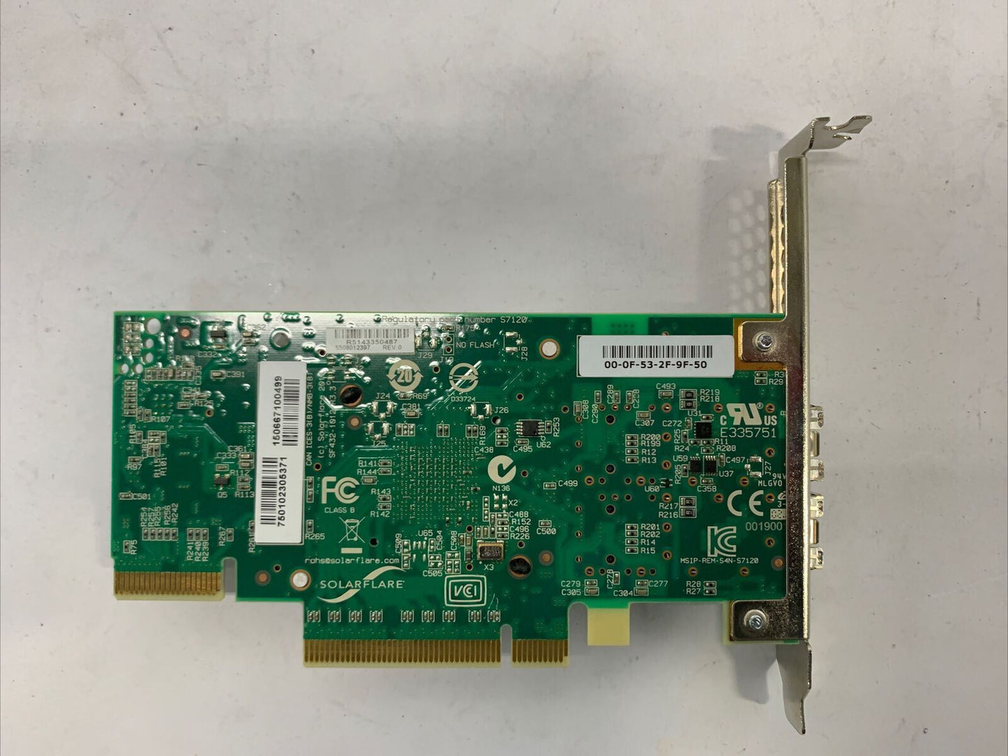 Solarflare S7120 10GbE SFP+ Dual Port Network Adapter Card PCIe