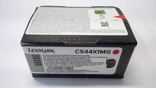 Genuine Lexmark C544X1MG Magenta Toner Cartridge Extra High Yield C546 X546 X548