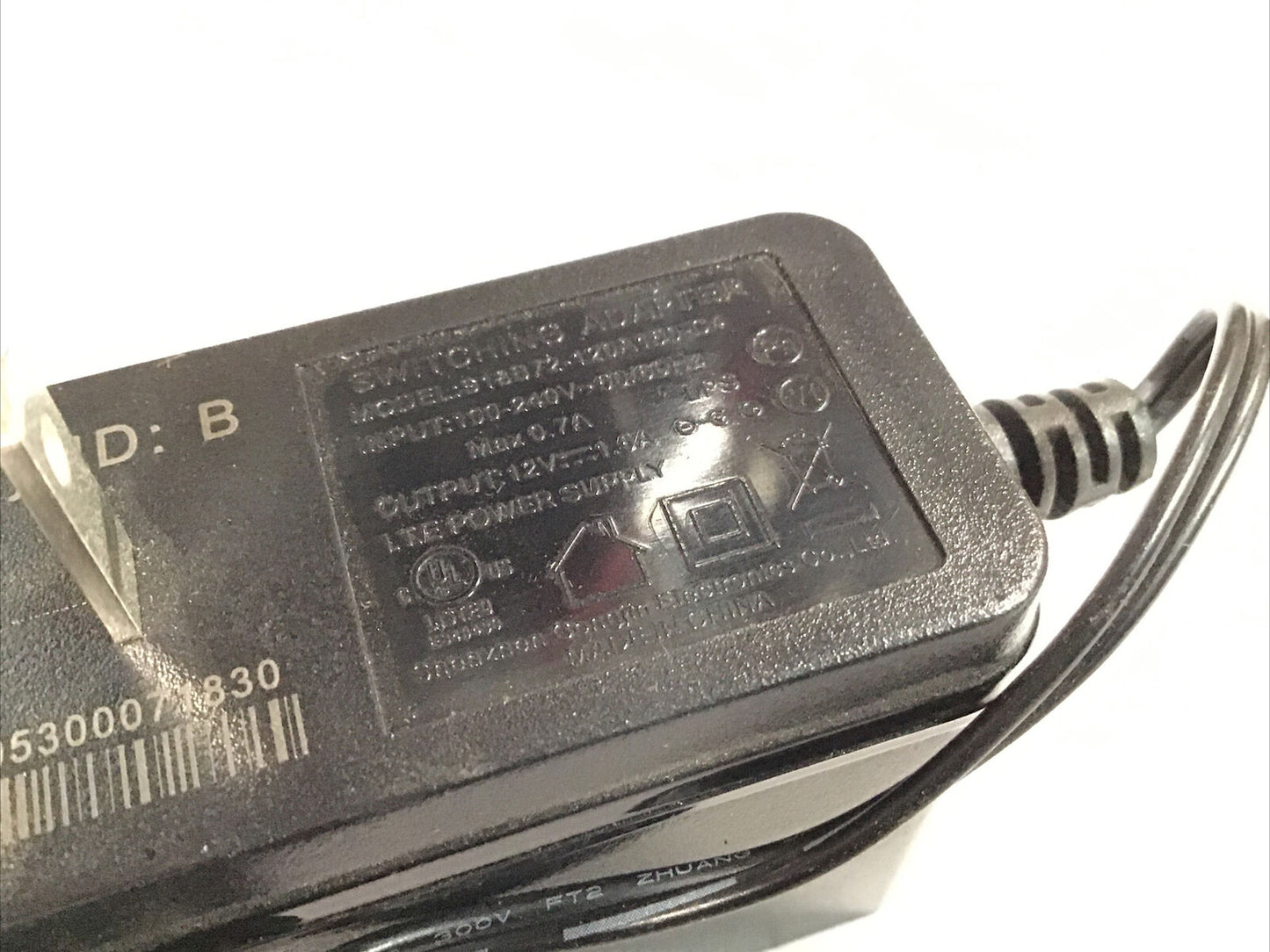 Genuine 12V 1.5A Charger AC Adapter Switching Power Supply S18B72-120A1-C4