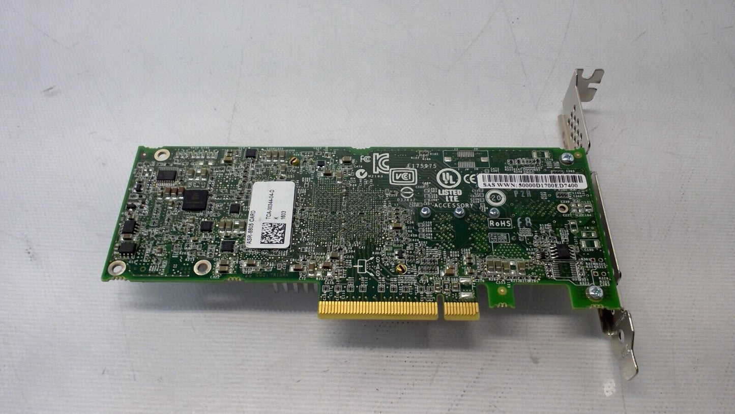 Adaptec ASR-8805 12Gb/s SAS SATA SSD RAID Controller Card PCI-E Dell H/P Bracket