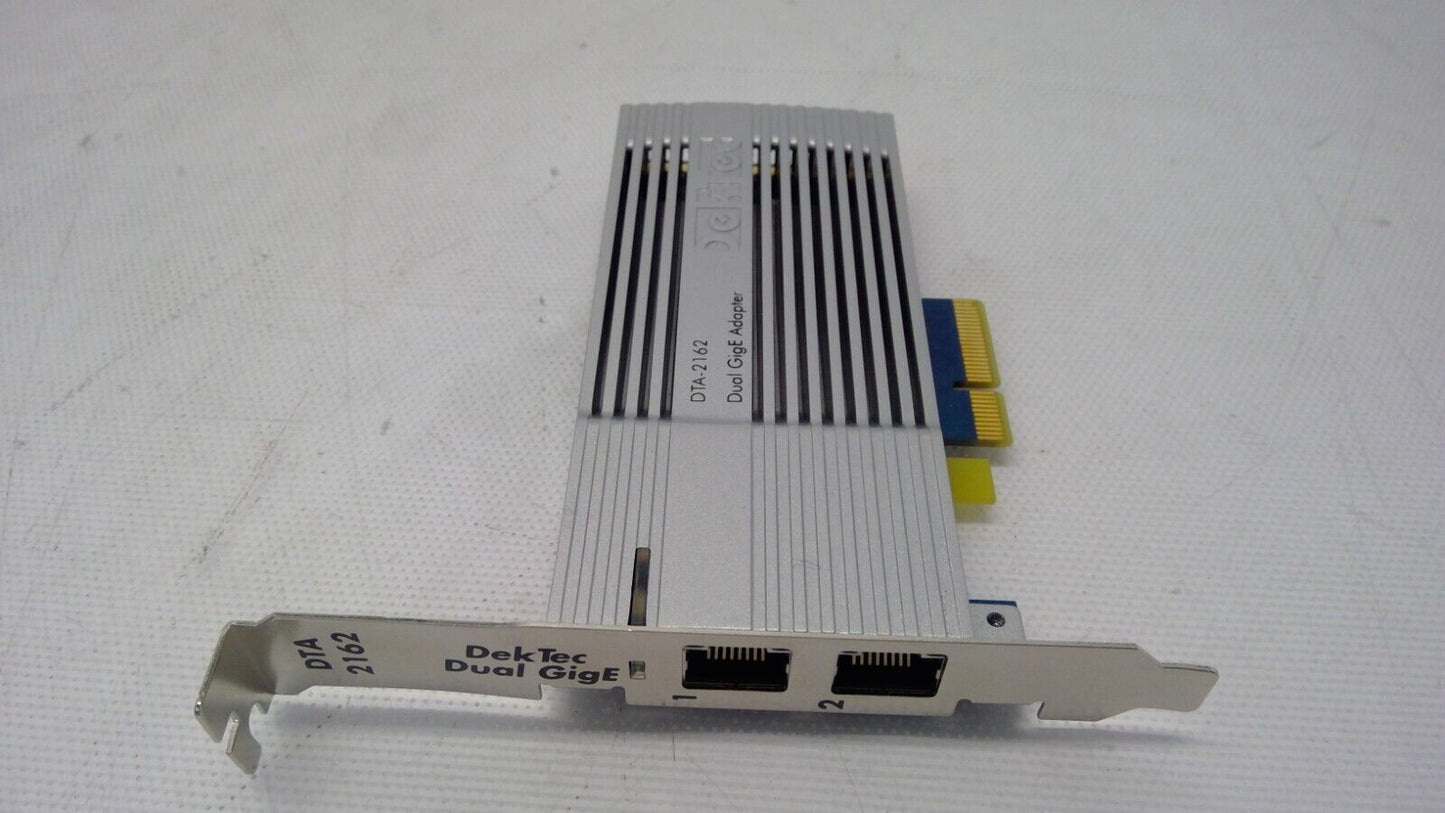 Dektec DTA-2162 TSoIP Advanced Network Card with Dual GigE Ports PCI-Express x4