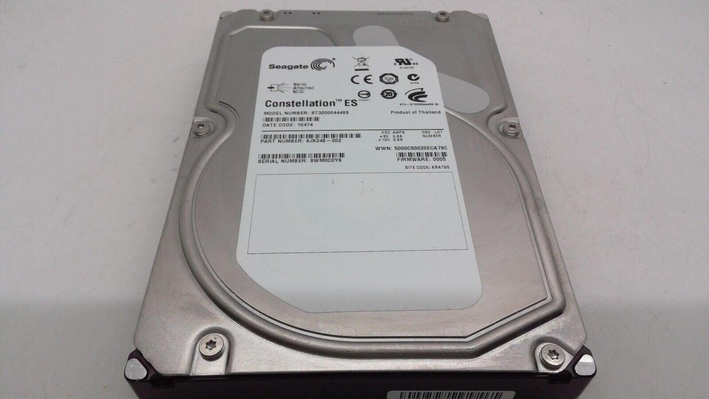 Seagate 2TB 7.2K SAS 3.5" Storage Server Hard Drive ST32000444SS 9JX248 HP Dell