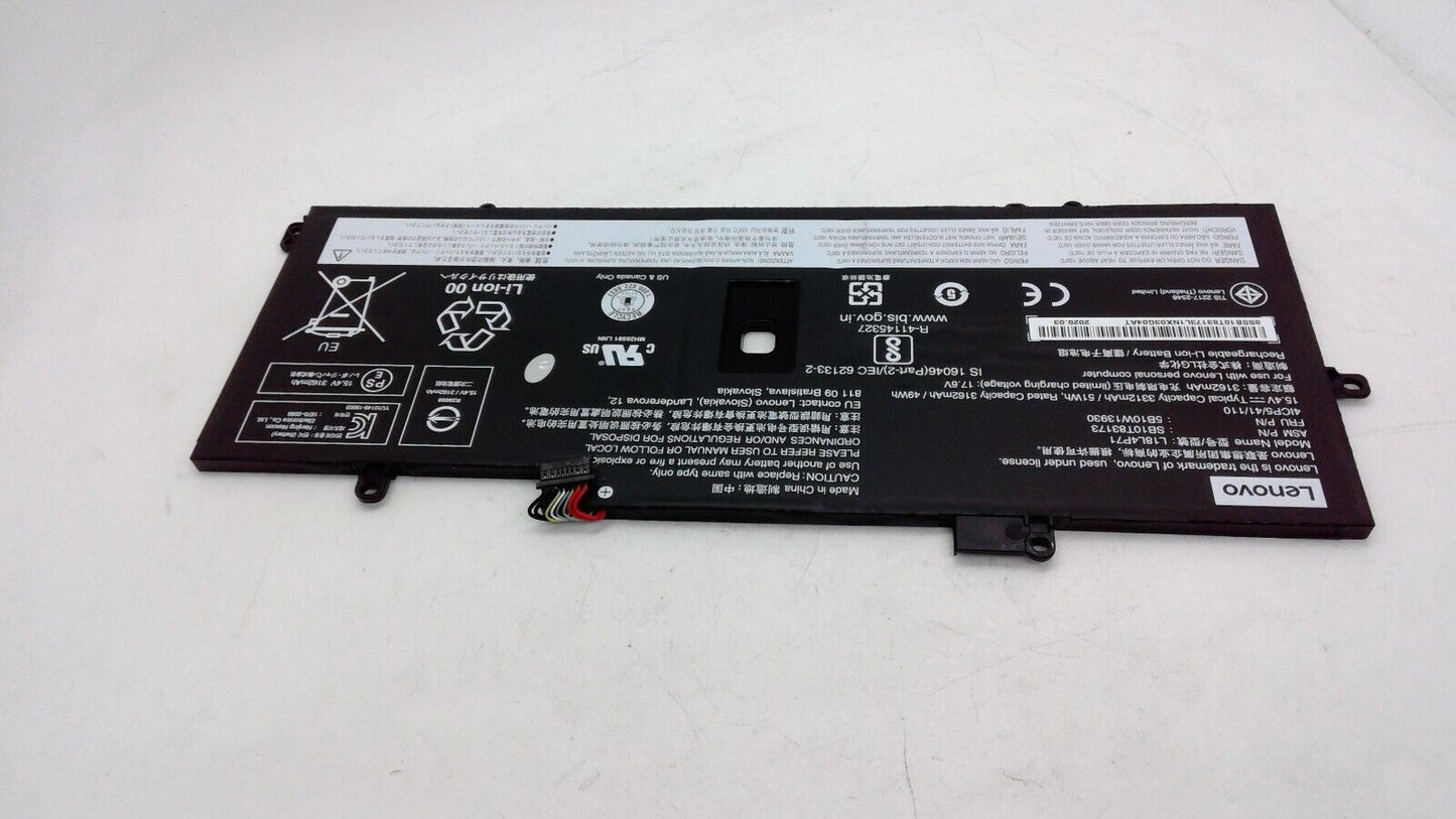 Battery for Lenovo ThinkPad X1 Carbon 7th Gen L18C4P71 L18L4P71 L18M4P72 02DL004