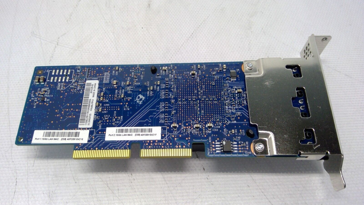 00JY912 LENOVO INTEL X540 ML2 2-PORT 10GBASE-T PCIE NETWORK ADAPTER LP