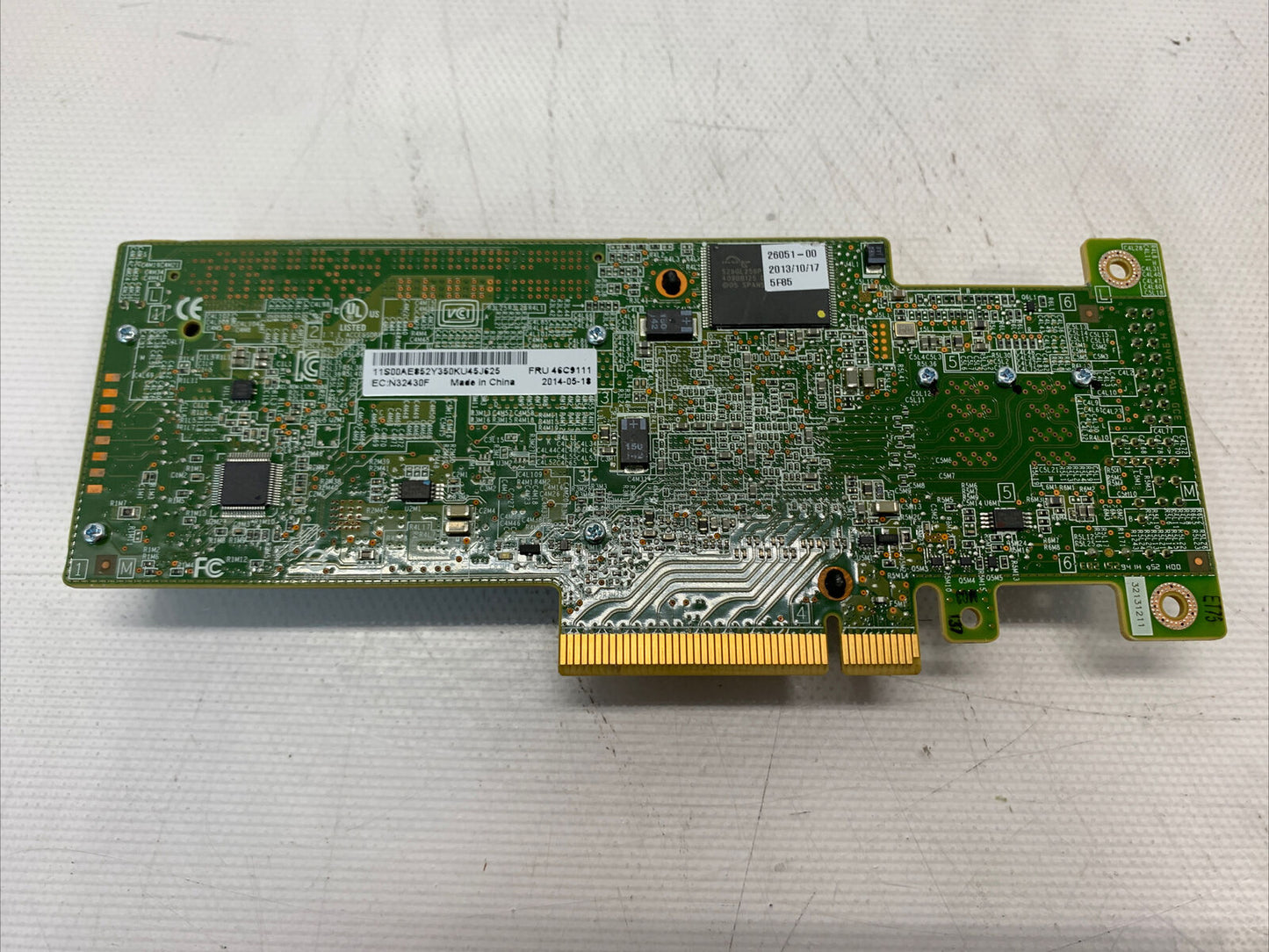 IBM 46C9111 M5120 12Gb/s SAS SATA Raid Controller Card w/ 1GB CACHE 47C8657