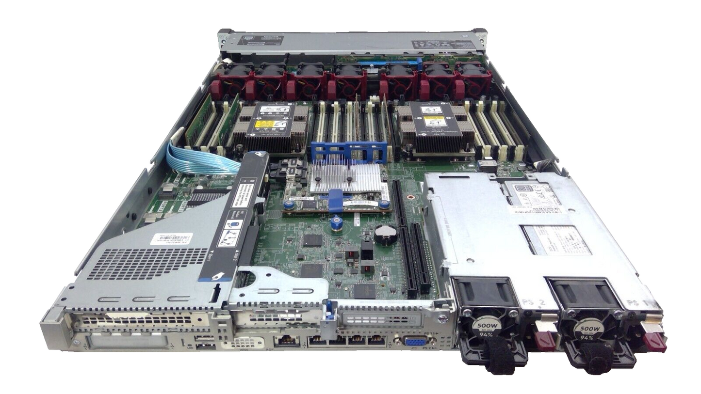 HP ProLiant DL360 Gen10 8 BAY 2.5" 2x Xeon Silver 4114 64G RAM 2x500W **READ**