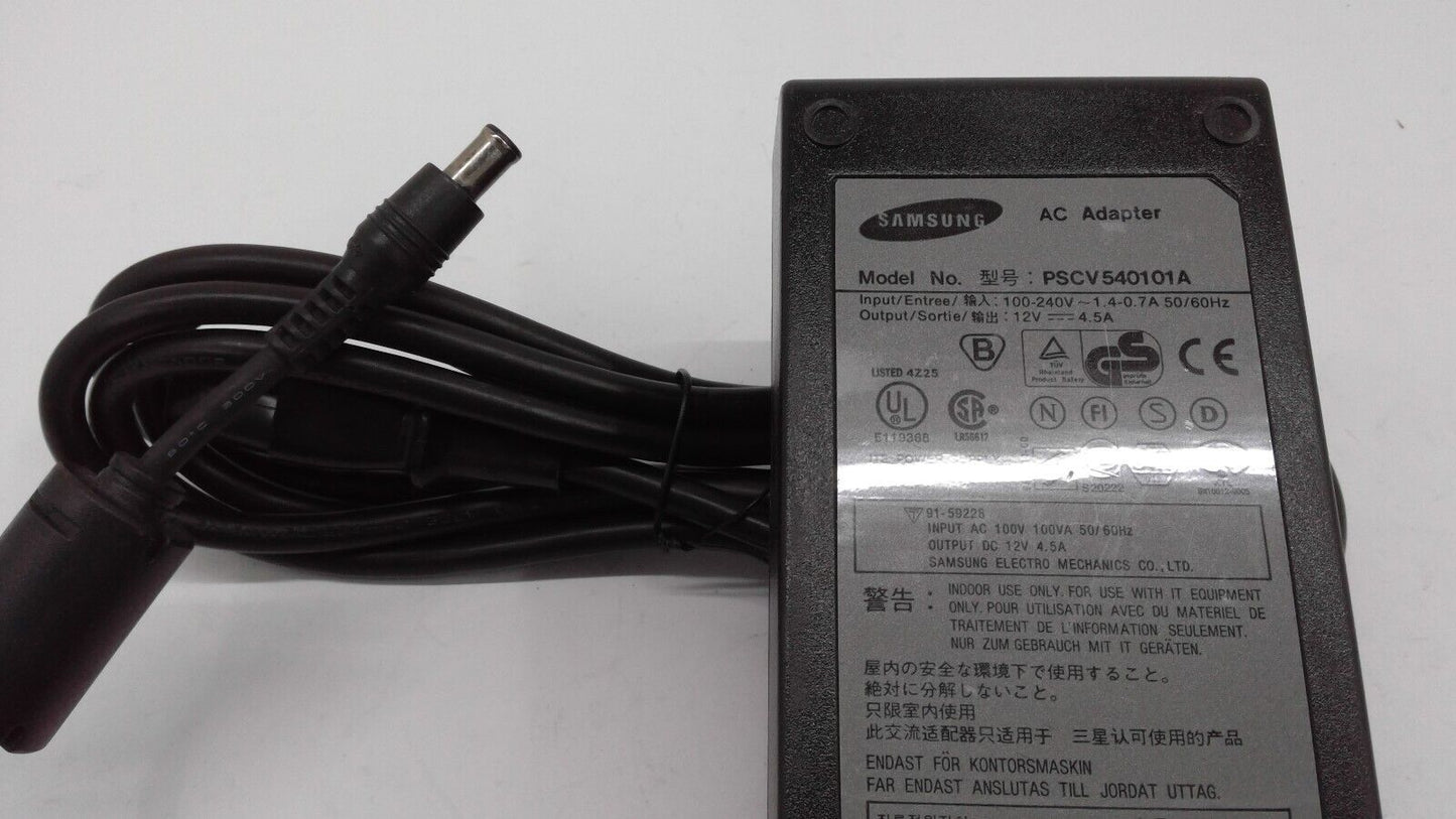 Samsung PSCV540101A Central Pin Connector 12 VDC 4.5A Power Supply AC Adaptor