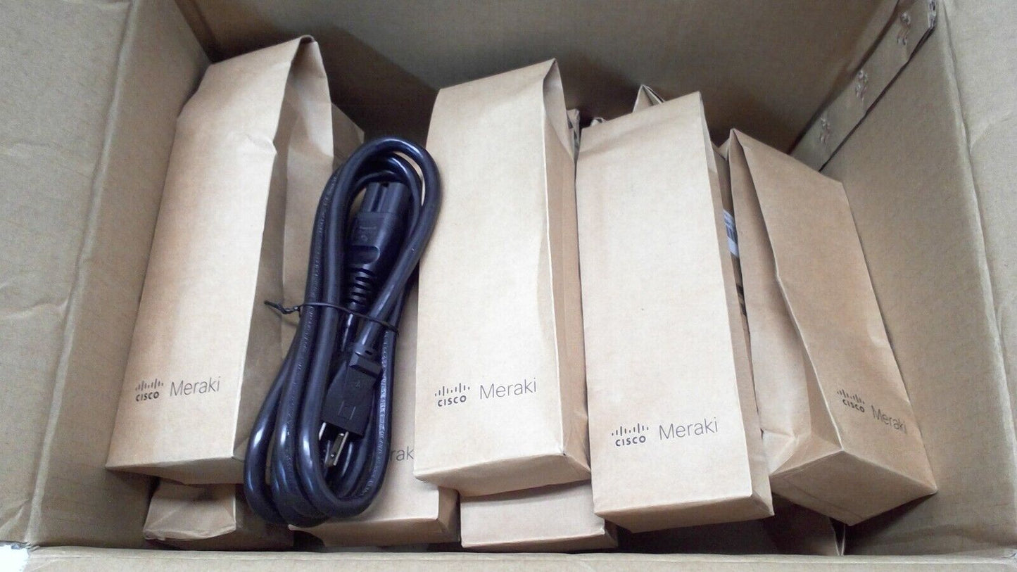 18 Pack 6' Cisco Meraki Black Power Cables MA-PWR-CORD-US