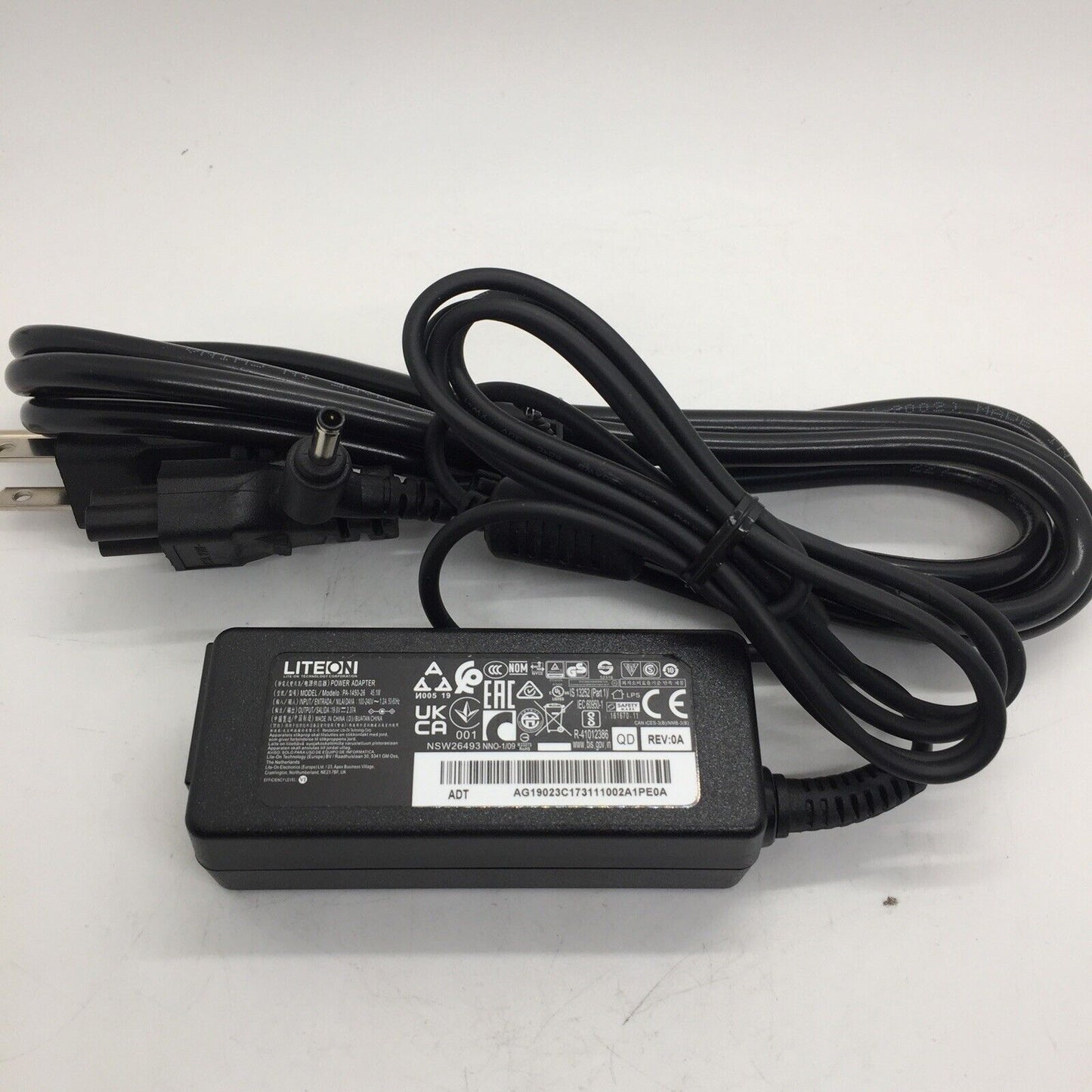 Lot of 10 - Liteon PA-1450-26 Laptop Ac Adapter 19V 2.37A 45W with 4.5x2.5mm tip