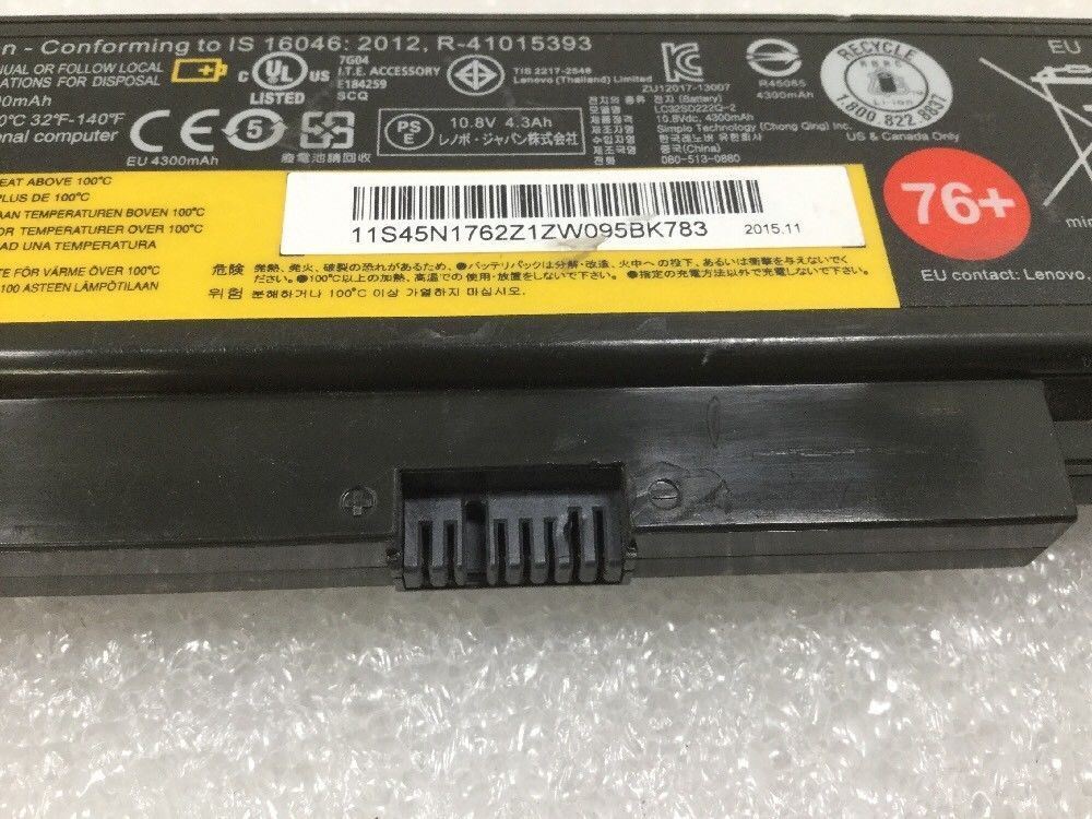 Genuine Lenovo Battery 10.8V 48Wh ThinkPad E550 E555 E550C 45N1762 45N1763 76+