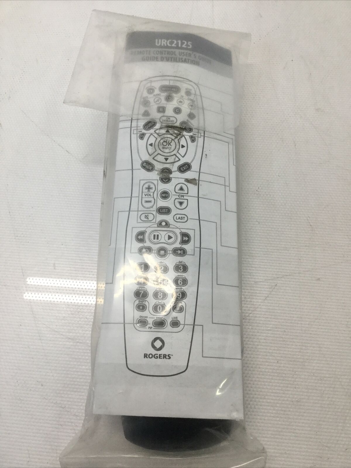 Rogers URC2125 UNIVERSAL REMOTE CONTROL