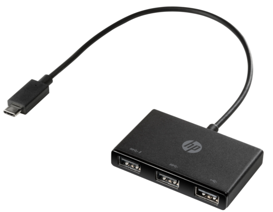 HP USB Splitter Hub Type-C to 3 Ports USB-A 915049-001 Z6A00AA