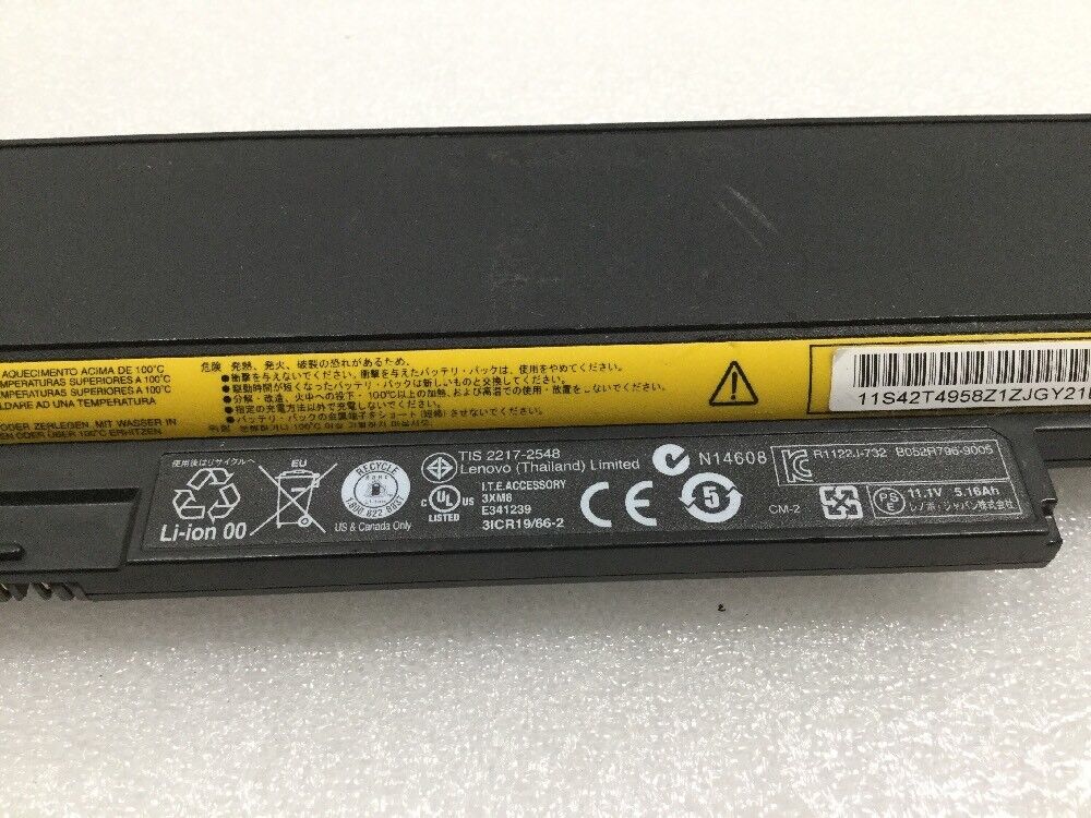 Lot of 10 - OEM Lenovo Battery ThinkPad E120 X121e X130e 42T4957 42T4958 35+