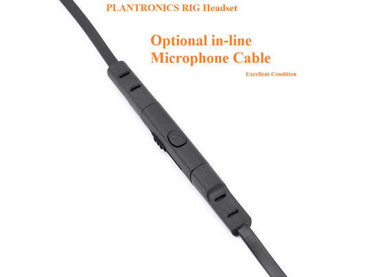 Plantronics Rig Headset Optional In-line Microphone Cable PC MAC Xbox 360 PS3